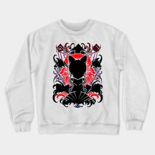 beautifule design of chinese cat lady Crewneck Sweatshirt